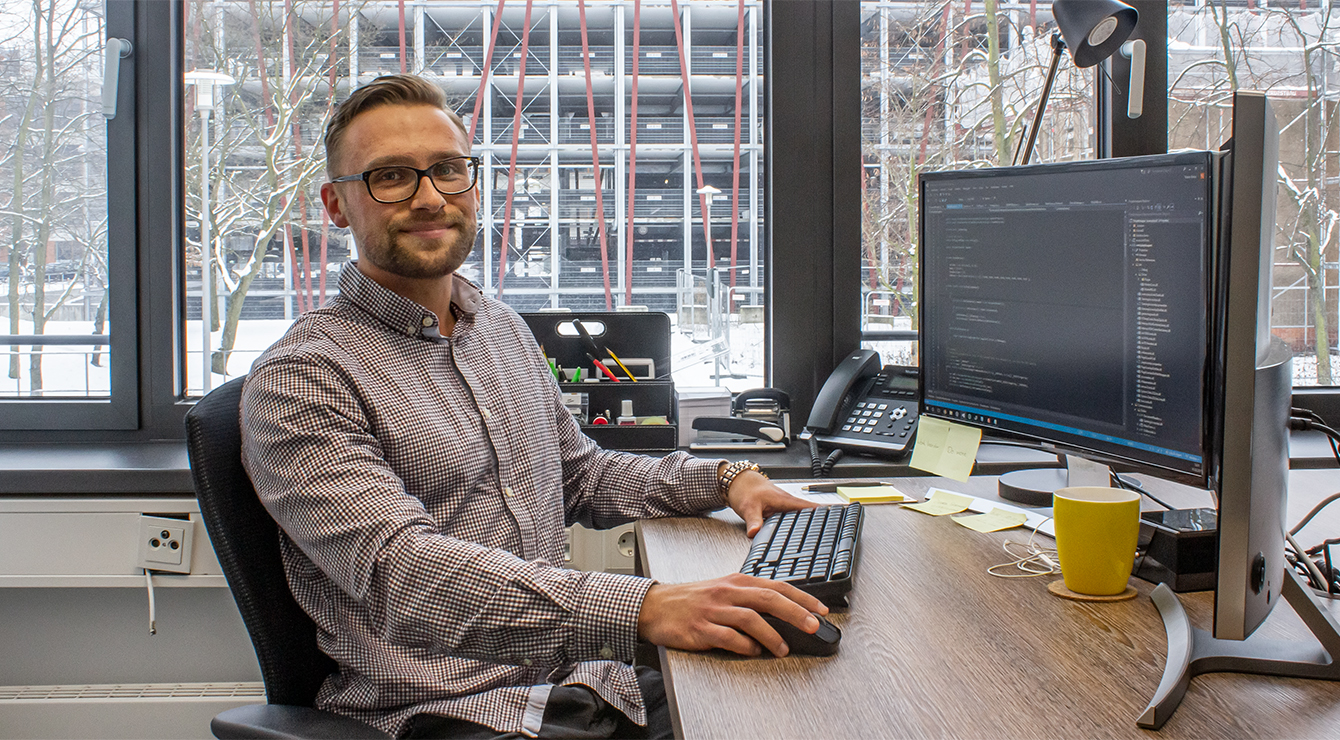 Porträt von Tristan Kalus, Net Developer bei entri Berlin