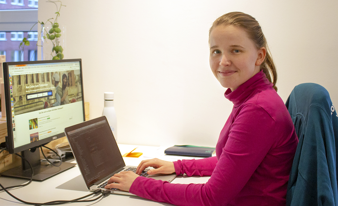 Porträt von Lydia Seidlitz, Software Ingenieurin bei GetYourGuide Berlin